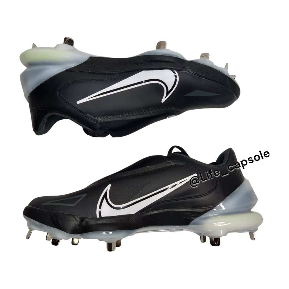 Size 8 NIKE FORCE‎ ZOOM TROUT 8 Pro Metal Black Baseball Cleats Men's CZ5915-01 - Picture 6 of 7